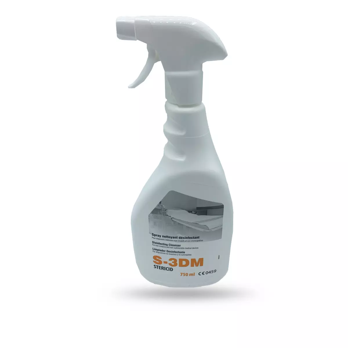 Spray de Détergent désinfectant sans rinçage et sans résidus STERICID S-3DM - Compatibilité matériaux supérieurs