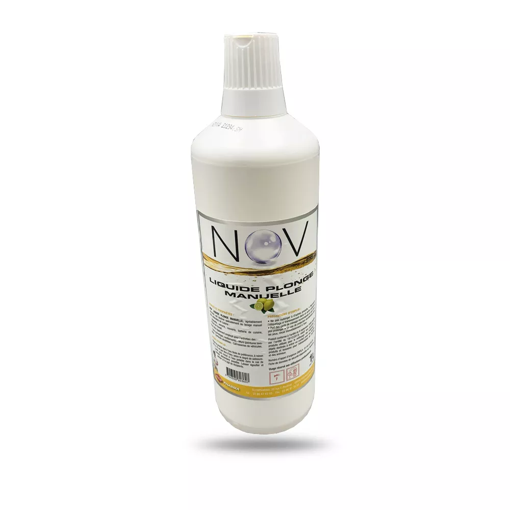 Bouteille de liquide vaisselle pour plonge parfum citron concentre 1L