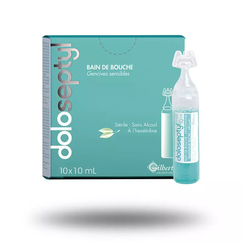 Conditionnement bain de bouche sans alcool doloseptyl