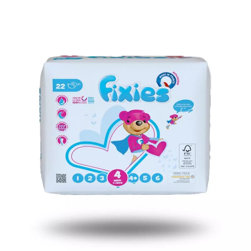 Sachet de couches bébé Fixies Maxi 7 à 18 kg