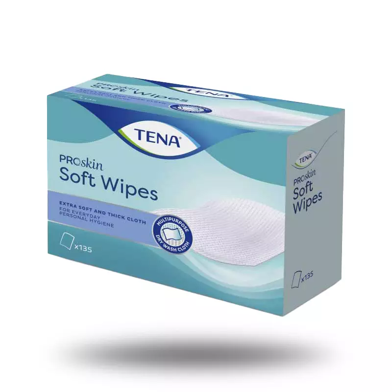 Conditionnement Lingette TENA ProSkin Soft Wipe - Carré absbond