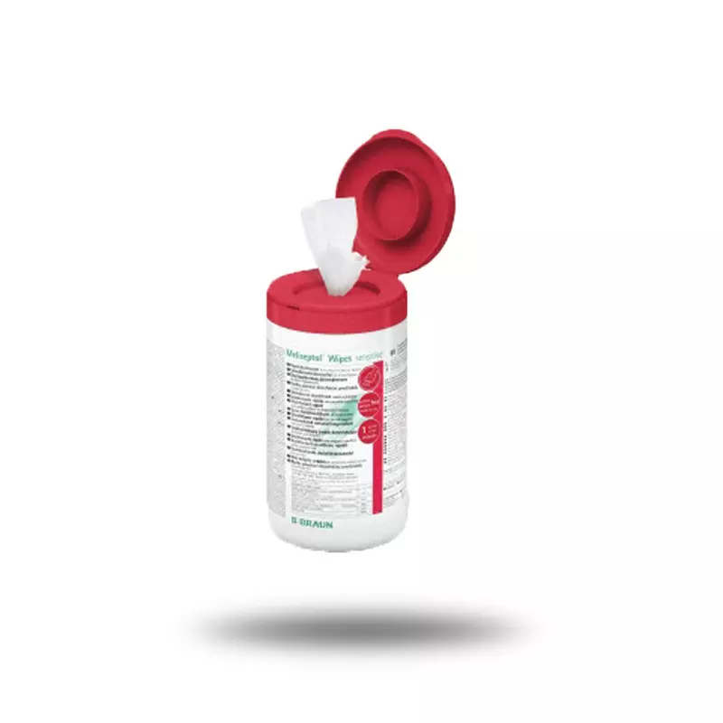 Boîte distributrice de lingettes détergentes et désinfectantes MELISEPTOL Wipe Sensitive