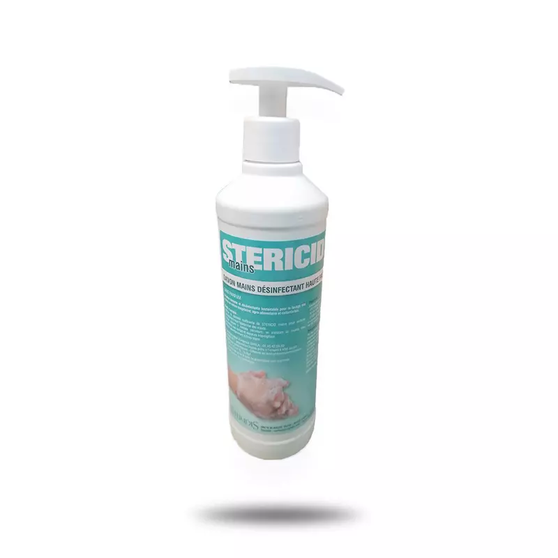 Flacon pompe savon désinfectant antibactérien Stericid